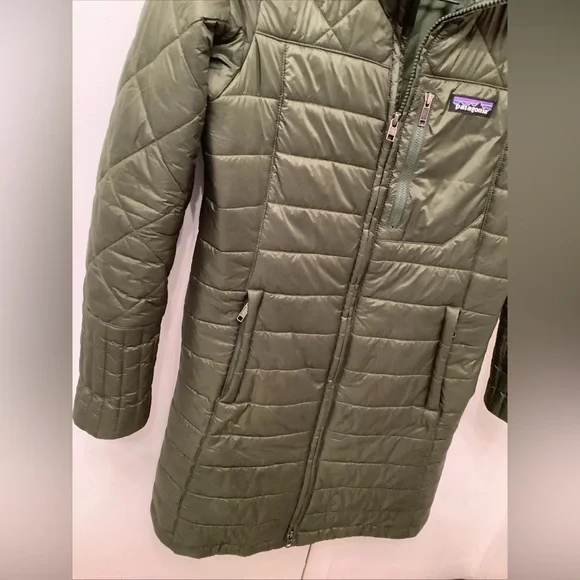 Patagonia Radalie Insulated Parka Industrial Green Puffer Quilted XS​ - Picture 6 of 10